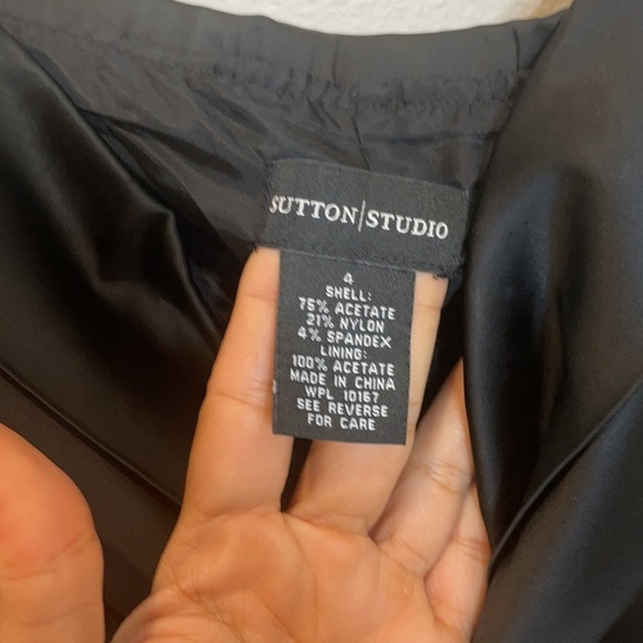 Sutton Studio Strapless black layered full length - Picture 4 of 11